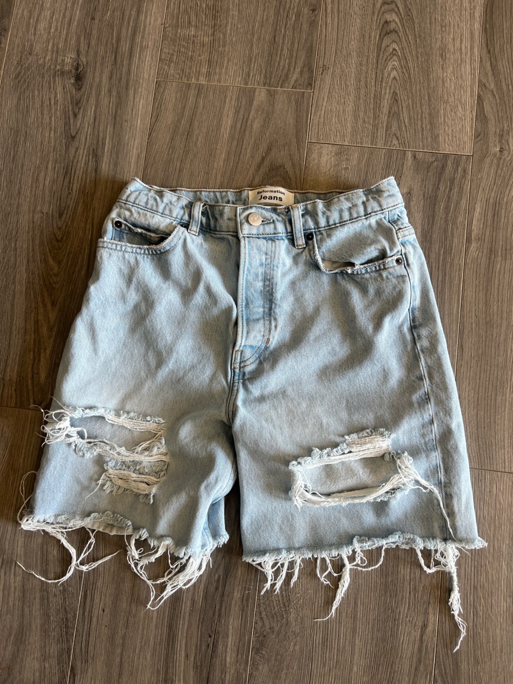 Reformation Light Blue Denim Jeans